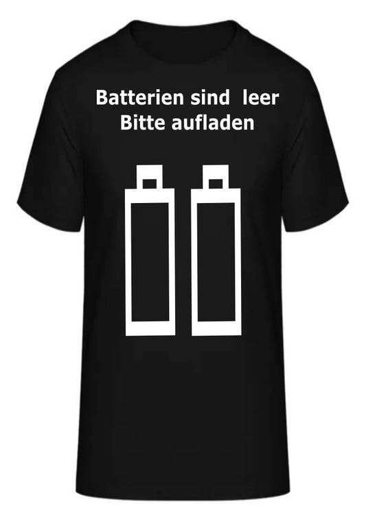 Batterien sind leer Bitte aufladen