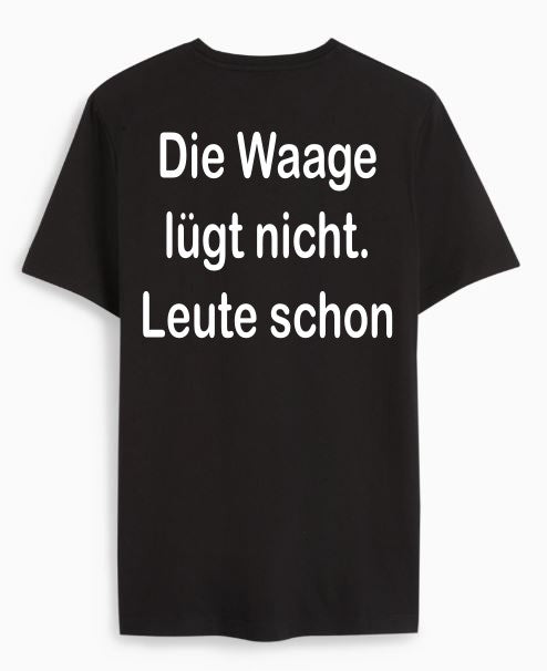 Die Waage lügt nicht. Leute schon