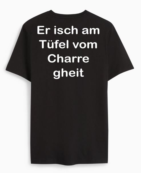 Er isch am Tüfel vom Charre gheit