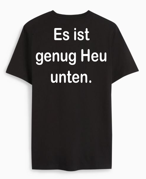 Es ist genug Heu unten