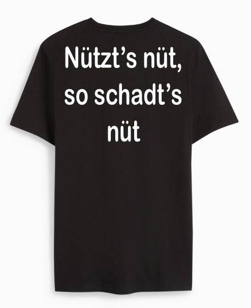 Nützt's nüt, so schadt's nüt